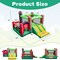 Kids Inflatable Bounce House With Double Slides Basketball Hoop Outdoor Play